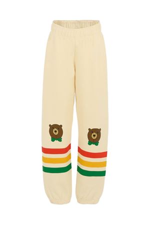 pantalone in cotone bianco MINI RODINI KIDS | 2573013811OFFWHITE